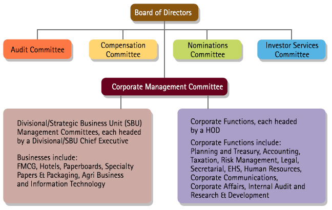 Visual representation of Governance Structure
